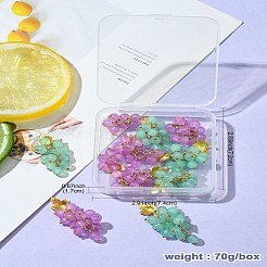 10 Stück 2 Farben imitierte Jade-Glasanhänger&nbsp;FIND-CJ0002-05