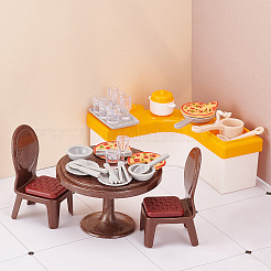 2 Stil 2 Stil Puppenhaus Küchen- und Badezimmerzubehörset aus Kunststoff&nbsp;AJEW-CP0005-34