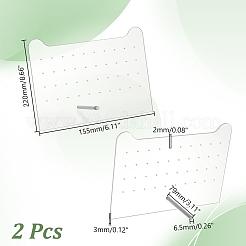 Aufbewahrungsregal für Ohrringe aus klarem Acryl mit schräger Rückseite&nbsp;EDIS-WH0001-04D