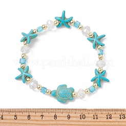 Stretcharmbänder aus Glas&nbsp;BJEW-JB13847-01