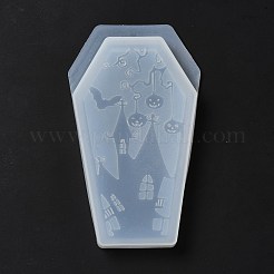 Kit de moldes de silicona para caja de almacenamiento con 3 compartimentos en forma de ataúd diy&nbsp;DIY-E044-01