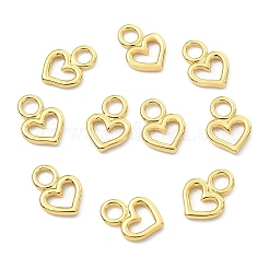 Breloques en laiton en forme de cœur Shegrace&nbsp;XGR0161G-100G