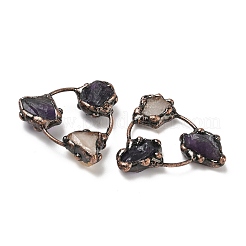Natürliche Amethyst- und Citrin-Dreieck-Cabochons&nbsp;G-H332-04R