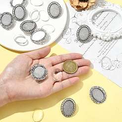 10 stücke 2 stile vintage legierung brosche cabochon lünette einstellungen&nbsp;FIND-FS0004-64