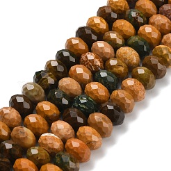 Natur Ozean Jaspis Perlen Stränge&nbsp;G-C259-A14-6x10mm