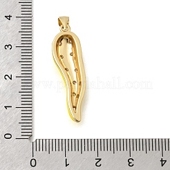 Colgante micropavé cubic zirconia de latón&nbsp;KK-C255-07G