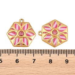 Colgantes de acero inoxidable 304 con esmalte y rhinestone&nbsp;STAS-G398-26G-01