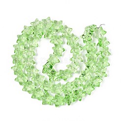 Chapelet de perles en verre baking paint&nbsp;DGLA-N017-01F