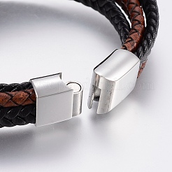 Lederband Multi-Strang-Armbänder&nbsp;BJEW-F325-24P