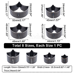 8 Größen Fan Locher aus Kohlenstoffstahl&nbsp;DIY-WH0259-72