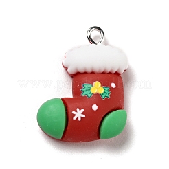 Pendentifs de noël en résine opaque&nbsp;RESI-G043-A10