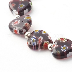 Bracciali elasticizzati a mano millefiori&nbsp;BJEW-JB06371