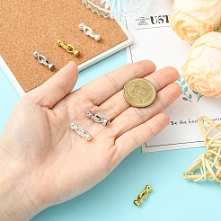6 Stück 3 Farben Zinklegierung Micro Pave klare Zirkonia Faltverschlüsse&nbsp;FIND-CJ0005-11