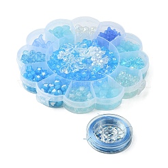 Kit per la creazione di gioielli con braccialetti con perline finte in plastica ABS e acrilico fai-da-te&nbsp;DIY-FS0006-24B