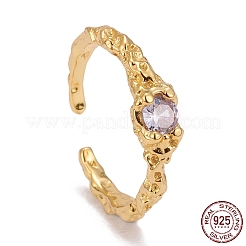 925 Sterling Silber Manschettenringe&nbsp;RJEW-F111-02G