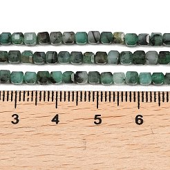 Brins de perles d'émeraude naturelles&nbsp;G-B175-C04-3x3mm