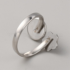 Impostazioni dell'anello del polsino in acciaio inossidabile 304&nbsp;LS-STAS-WH0027-46B