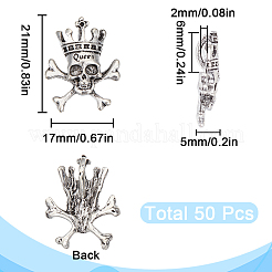 Tibetischer stil Aluminium Anhänger & Charms&nbsp;FIND-SC0006-99