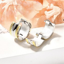 Creolen aus 304er Edelstahl für Damen&nbsp;EJEW-C096-48GP
