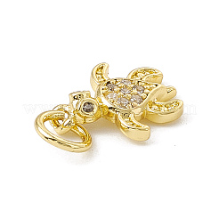 Breloques en laiton avec zircone cubique de micro pave&nbsp;ZIRC-F132-32G