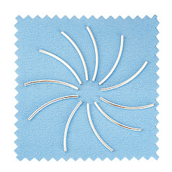 10 Stück: 925 gebogene Röhrenperlen aus Sterlingsilber.&nbsp;STER-TA0001-42