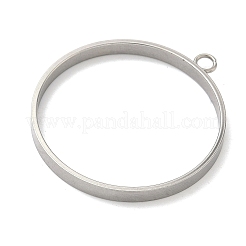 Colgantes con bisel trasero abierto de acero inoxidable 304&nbsp;STAS-B126-06G-P