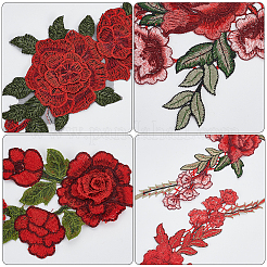 10 stücke 5 arten handgemachte polyester bestickte spitze blume&nbsp;FIND-WR0011-85
