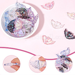 40 Stück transparente Acrylperlen in Herzform&nbsp;AJEW-SP0001-10