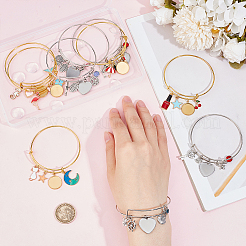 DIY Blanko-Kuppel-Charm-Armreif-Herstellungskits&nbsp;BJEW-AB00023