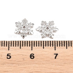 Weihnachtliche Messingperlen mit klaren Zirkonia&nbsp;KK-B186-03P