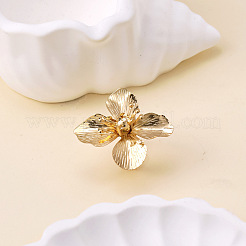 Anillos abiertos de hierro con forma de flor para mujer&nbsp;WGC79CF-01