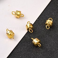 Fermoirs magnétiques en laiton à colonne avec passants&nbsp;KK-M064-G-NR