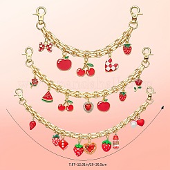 3 stücke 3 arten eisen kette geldbörse dekorative ketten&nbsp;HJEW-SW00192