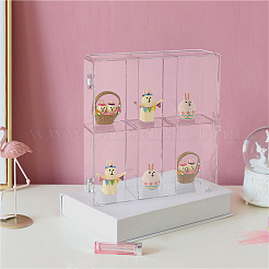 2-stöckige Vitrine für Minifiguren aus transparentem Acryl&nbsp;ODIS-WH0034-13