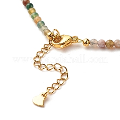 Natürliche indische Achat-Perlenketten für Frauen&nbsp;NJEW-JN03789-03