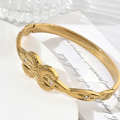 Bracciali rigidi con cerniera in acciaio inossidabile 304&nbsp;SA-CBAB92B-13G