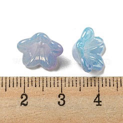 Capuchons de perles en acrylique irisé&nbsp;X-OACR-C021-08B