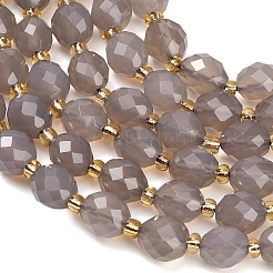 Fili di perle agata grigio naturale &nbsp;GG-CBA4A3B-A02