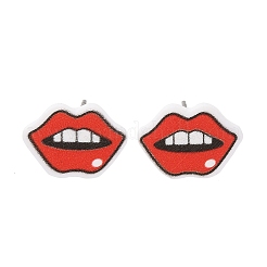 Aretes de madera&nbsp;EJEW-M063-01F