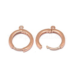Reperti per orecchini a cerchio huggie in ottone&nbsp;PALLOY-F249-19RG