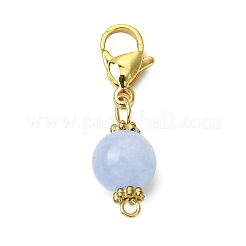 6 pendentif rond en quartz rose naturel&nbsp;HJEW-JM02857