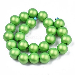 Brins de perles en bois naturel peint&nbsp;WOOD-S053-58E