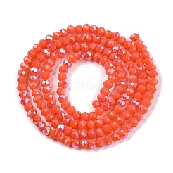 Electroplate opaco colore solido perle di vetro fili&nbsp;LS-EGLA-A044-P3mm-L21