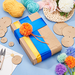 2 Satz Schneideführung für Pompombälle aus MDF-Holz&nbsp;DIY-BC0006-79