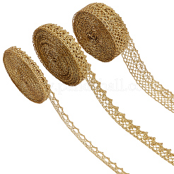 2 Rolle Spitzenbesatz aus Metallicgarn&nbsp;OCOR-GF0005-58A