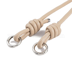 Chaînes de dragonne de téléphone en cuir PU et alliage&nbsp;AJEW-H151-01F