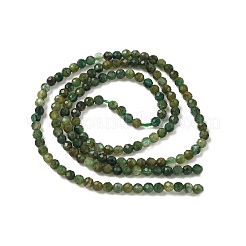 Verde naturale quarzo rutilato fili di perline&nbsp;LS-G-RM250101-E4