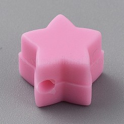 Cuentas focales de silicona estrella&nbsp;LS-SIL-TAC0008-08B