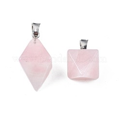 Pendentifs de quartz rose naturel&nbsp;G-N326-107A