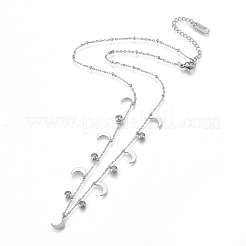 Collane con ciondolo in acciaio inossidabile 304&nbsp;NJEW-K120-02P